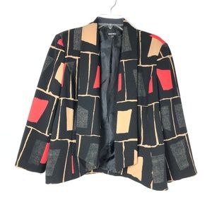 Nine West Women's size 12 Open Front Blazer Black